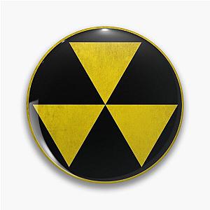 Fallout Shelter Reproduced Metal Sign Grungy Pin