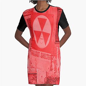 fallout Shelter Sign by Depace Graphic T Shirt Dress