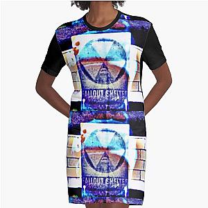 Fallout shelter Atomic mushroom cloud Graphic T-Shirt Dress