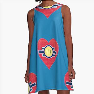 Fallout Vault 111 Gamer Dress 4 Love Heart A-Line