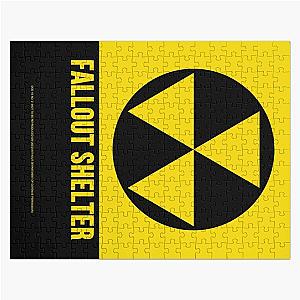 Fallout Shelter Reproduced Metal Sign Clean Version Jigsaw Puzzle