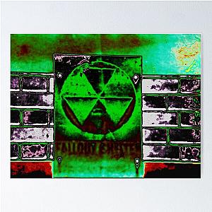 Radioactive Fallout Shelter Atomic Glow Poster