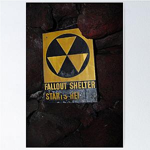 Fallout Shelter Sign Circa 1962 Poster