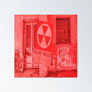 Fallout Shelter Sign by dePace Poster