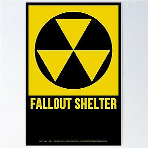 Fallout Shelter Reproduced Metal Sign Posters
