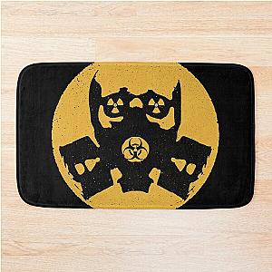 Funny Nuclear Biohazard Fallout Shelter Grunge Bath Mat