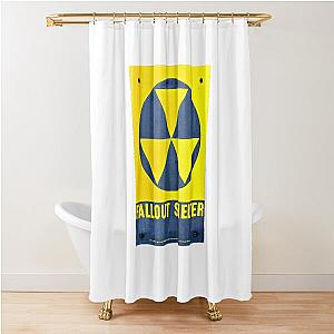 Fallout Shelter Sign Shower Curtain