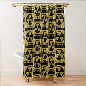 Fallout Shelter Sign Shower Curtain