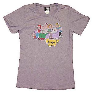 Family Guy T-Shirts - Family Guy Couch Group Juniors T-Shirt ST0508