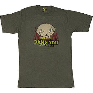 Family Guy T-Shirts - Family Guy Stewie Damn You T Shirt Sheer ST0508