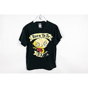 Family Guy T-Shirts - Vintage Family Guy Stewie Griffin Born T-shirt ET0508