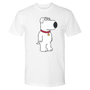 Family Guy T-Shirts - Family Guy Brian Adult Short Sleeve T-Shirt SH0508