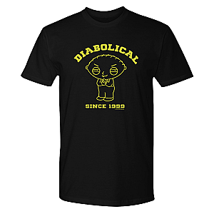 Family Guy T-Shirts - Family Guy Diabolical Adult Short Sleeve T-Shirt SH0508