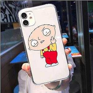 Family Guy Cases - Stewie Griffin Middle Finger Transparent iPhone Classic Case