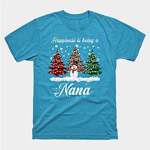 Happiness Is Being A Nana Matching Family Christmas Pajamas Classic T-shirt TP1002