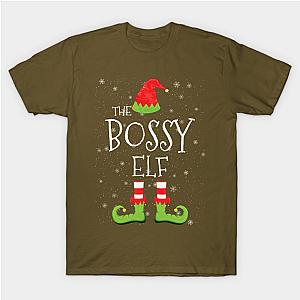 BOSSY Elf Family Matching Christmas Group Funny Gift Classic T-shirt TP1002