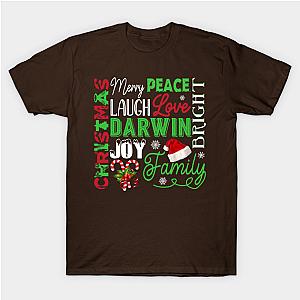 Christmas Peace Laugh Love DARWIN Family Name Classic T-shirt TP1002