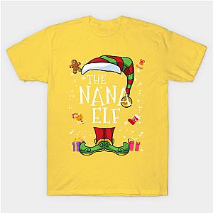 Nana Elf Family Matching Christmas Group Funny Gift Pajama Classic T-shirt TP1002