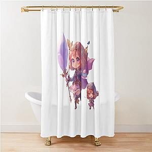 Chibi Fantasy Quest No background Shower Curtain