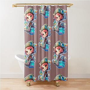Chibi Girl Shower Curtain
