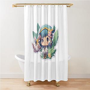 Oshi No Ko Chibi Art Digital Shower Curtain