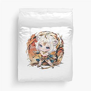 Chibi Leo Zodiac Duvet Cover