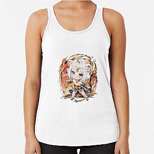 Chibi Leo Zodiac Racerback Tank Top