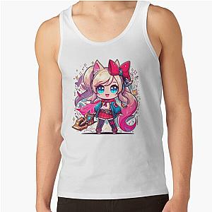 Cute chibi warrior with magic sword tank