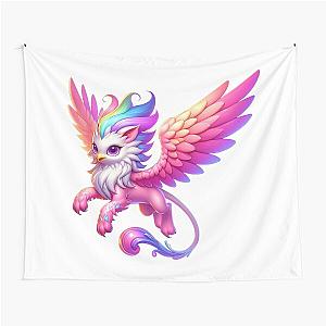 Pink Griffon Chibi Tapestry