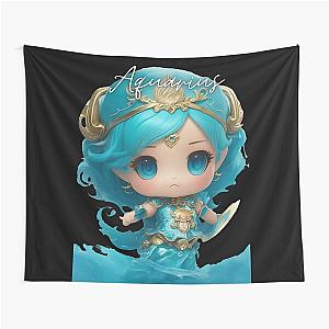 Chibi Female Aquarius Tapestry