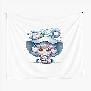 Cute gnome girl Valentine tapestry