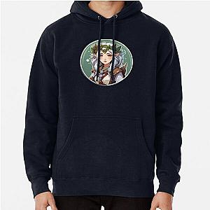Nature's Elemental Emissary Chibi Druid Pullover Hoodie