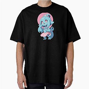 Cute Blue Oversized T-Shirt