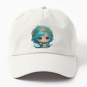 Chibi female Aquarius dad hat