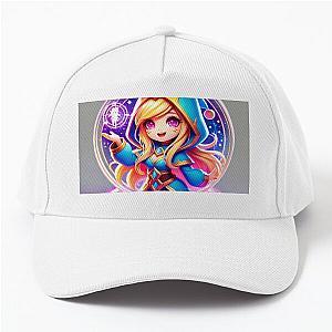 Magical Chibi Sorceress in a Neon Baseball Cap