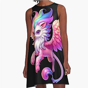 Pink Griffon Chibi A-Line Dress