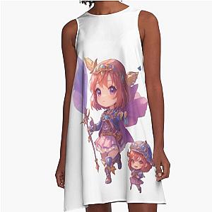 Chibi Fantasy Quest A-Line Dress
