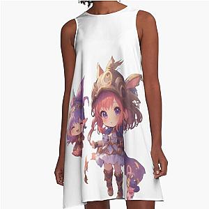 Chibi Fantasy Quest No background A Line Dress