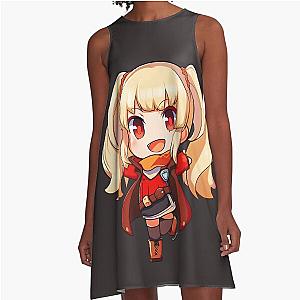 Cute Anime Chibi Girl A-Line Dress
