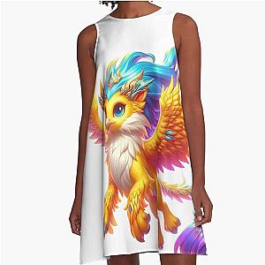 Yellow Griffon Chibi A-Line Dress