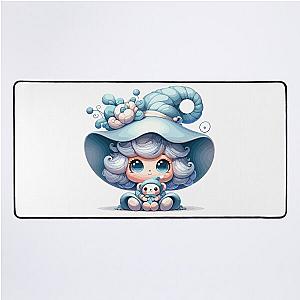 Cute gnome girl Valentine desk mat