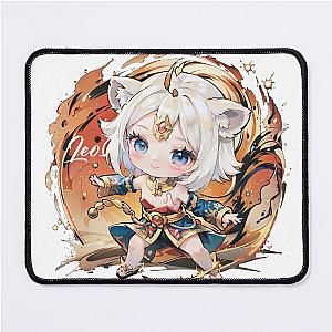 Chibi girl of the Leo Mouse Pad