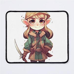 Chibi Elf Sword Mouse Pad