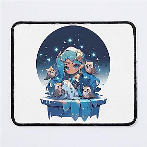 Athena Chibi with Owls Mouse Pad