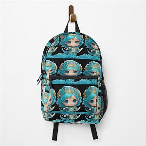 Chibi female aquarius backpack