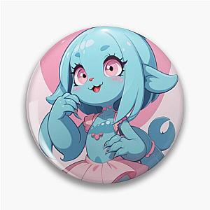 Cute Blue Monster Girl Pin