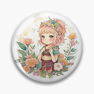 Enchanting Elf Beauty: Cute Elf Girl Pin