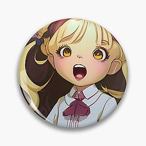 Schoolgirl wearing her uniform pin