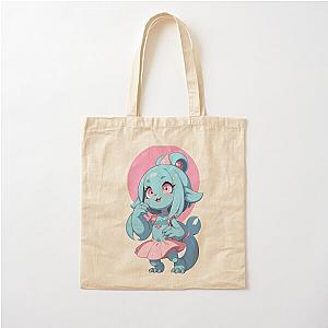Cute Monster Girl Cotton Tote Bag