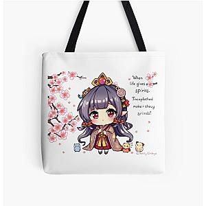Cute priestess tote bag
